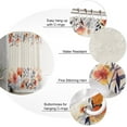 thumbnail image 4 of Polyester Fabric Spring Floral Shower Curtain, Rustic Summer Flowers Weeping Botanical, Waterproof Bathtub Curtain Bathroom Decor Set with Hooks 72 x 84 Inches,, 4 of 6
