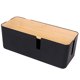 thumbnail image 2 of Changsuo Caja de gestión de cables con tapa de bambú Caja organizadora, 2 of 2