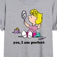 thumbnail image 3 of Peanuts - Yes I Am Perfect Sally - Juniors Ideal Flowy Muscle T-Shirt, 3 of 6