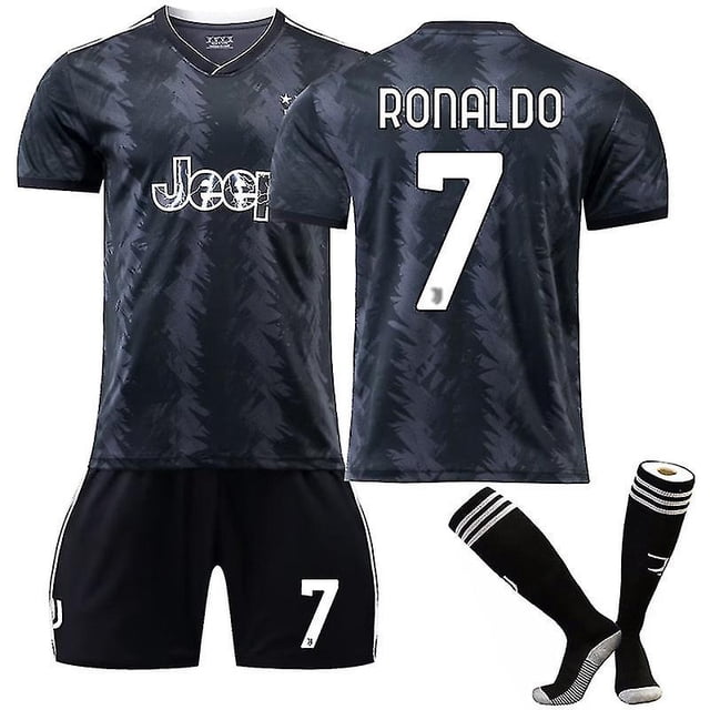 Nueva Temporada 22-23 Juventus Visitante Niños Adultos Fútbol Soccer Jersey Trainin Jersey Suit-7 RONALDO-L BmatwkZeng Bmatwk Jersey