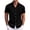 #03 Black 【Mix, Match & Rotate: Stock Up on Daily Colors】, variant on Men's Casual Solid Color Lapel Button Down Short Sleeve Shirt Polyester Fashion Tops Breathable Summer Travel Beach Vacation Daily Wear Essential Gift for Him | JASKFLY,Army Green L