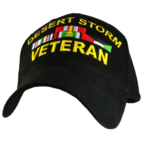 Eagle Crest Desert Storm Veteran with Ribbon Cap, Black, Adjustable