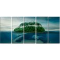 thumbnail image 2 of Giant Turtle Carrying Island - Oversized Abstract Canvas Art, 2 of 3