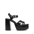thumbnail image 2 of Sandalia DREAM PAIRS Plataforma Tacones Gruesos Punta Cuadrada Negra 11, 2 of 6