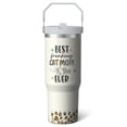 thumbnail image 5 of 1pc Cat mom 30oz Tumbler with Straw & Handle - Insulated Stainless Steel Cup | Holiday Gift for Man Women (Christmas, Valentine's, Birthday), 5 of 8