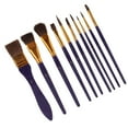 thumbnail image 3 of Painting Brush, Easy Using Paintbrush Set Broad Utility Nylon Wool Horsehair With Storage Bag For Drawing, 3 of 8
