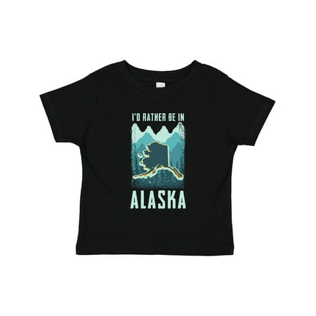

Inktastic Alaskan Rather Be in Alaska Gift Toddler Boy or Toddler Girl T-Shirt