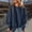 Navy, variant on Women's Oversized Fleece Lined Sweatshirt, Loose Crewneck Lantern Long Sleeve Pullover Drop Shoulder Tunic Tops