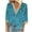 Blue Plus Size Blouse for Women_l, variant on CYMMPU Tunic Tops 3/4 Sleeve Lace V Neck Blouses for Women Dressy Casual Spring Tops Loose Fit Floral Pattern Summer Fashion Shirts Business Elegant Work Topss S
