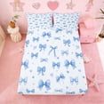 thumbnail image 5 of Erosebridal Blue Bowtie Girls Queen Sheet Sets,Cute Coquette Bowknot Bed Set For Kids 4-Piece, 5 of 6
