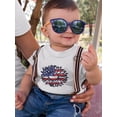 thumbnail image 2 of Patriotic Sunflower Bold Lineart T-Shirt Infant -Image by Shutterstock,  12 Months, 2 of 4