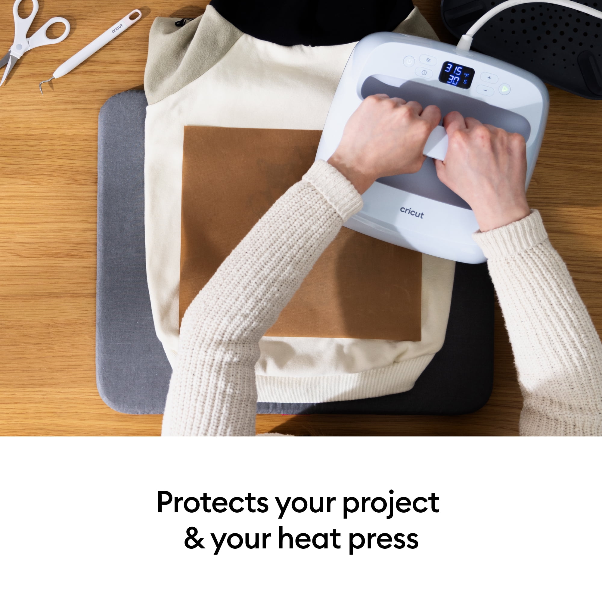 Cricut Heat Resistant Pressing Sheets - 12 in x 16 in (2), 12" x 16",