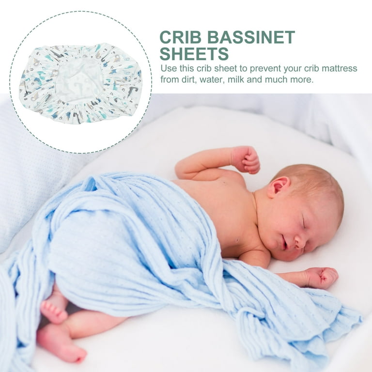 Cradle Mattress Cover Baby Crib Bassinet Pad Cotton Matress Toddler Detachable White Walmart