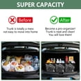thumbnail image 3 of Collapsible Car Trunk Organizer with Handles 600D Oxford for Car Kitchen and Home Storage, Black and White Of Cats 13× 10.2×10.8inch, 3 of 6