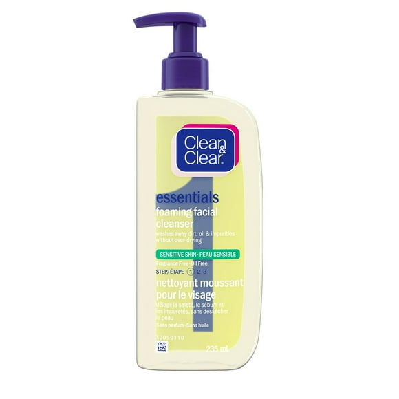 Clear & Clear Nettoyant facial moussant pour la peau sensible