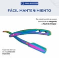 thumbnail image 3 of Porta Navajas de Barbero de Acero Inoxidable Tornasol | Navaja Rasuradoras para Hombre | Ideal para Afeitar | Accesorios para Cabello, 3 of 6