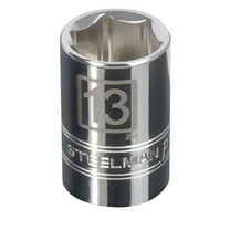 STEELMAN PRO 3/8-Inch Drive 13mm Shallow 6-Point Socket, 78196