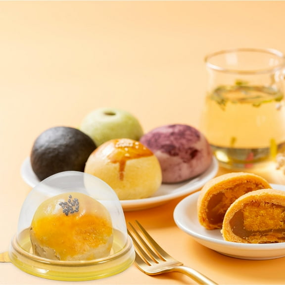 BESTOYARD 100Pcs Assorted Color Pet Dome Cupcake Boxes Food Storage Packing