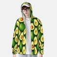thumbnail image 2 of Fotbe Avocado Chaqueta con Protección Solar UPF 50+ para Hombre y Mujer, Camisa con Capucha y Bolsillos-Medium, 2 of 7