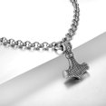 thumbnail image 3 of Joyería de cuero y acero inoxidable para regalo de hombre Heilwiy, 3 of 5