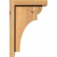 thumbnail image 3 of 5 1/2"W x 8"D x 12"H Yorktown Smooth Corbel w/Backplate, Western Red Cedar, 3 of 9