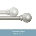 thumbnail image 4 of Chelsea 28-48 in. Decorative Curtain Rod & Holdback Set, 5/8 in. Diameter, 4 of 6