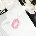thumbnail image 6 of Fashionable Alloy Woman Resin Pendant Chain Necklace Female Jewelry Accessory Gift(A), 6 of 6