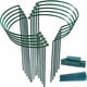 thumbnail image 1 of Garden Artistry: estacas de soporte para plantas de media caña, elegantes anillos de soporte para plantas de interior y exterior, duraderas, resistentes a la intemperie, a prueba de óxido, aspecto, 1 of 5
