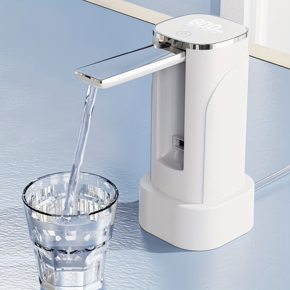 5 Gallon Water Bottle Dispenser - USB Charging Automatic Electric Pump | Touchless, Compact Modern Design, Quality Build for Home/Office