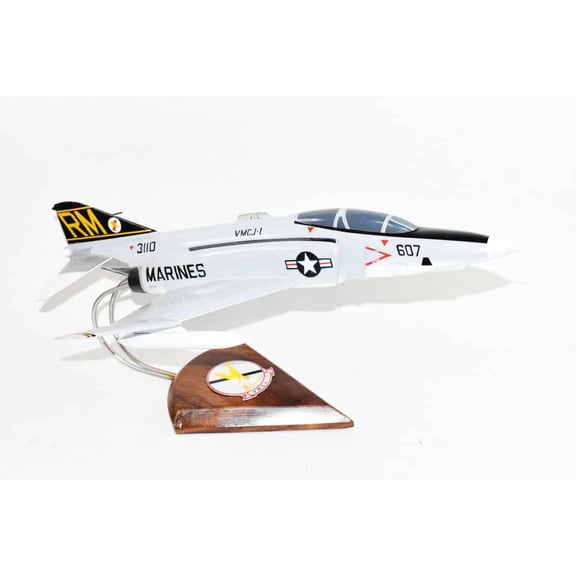 VMCJ-1 (153110 1975) RF-4b Model, 1/42 (18") Scale, Mahogany, Marines, Fighter
