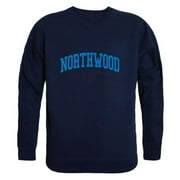 W Republic  Northwood University Timberwolves Arch Crewneck Sweatshirt, Navy - Extra Large