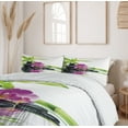 thumbnail image 6 of Ambesonne Floral Boho Duvet Cover Set, Orchid and Flower Print, 2-Calking, Purple and Black, 6 of 7