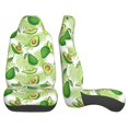 thumbnail image 3 of Sikiie Avocado And Tropical Palm Leaves Car Seat Protector 2 Pack Car Seat Cushion Mat, Car Seat Covers for SUV, Truck, Van, 3 of 7
