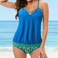 thumbnail image 2 of PENGXIANG Swimsuits For Women Loose Fit Floral Printed Two Piece Bathing Suits, 2 of 6