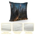 thumbnail image 4 of COMIO  New York City Night Printed Pillow Cover Decorative Throw Pillow Cover Square Cushion Cover, 4 of 5
