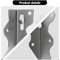 thumbnail image 5 of 10Pcs Strong Tie Brackets LU24 2X4 Joist Hanger Galvanizing Face Mount Hangers for Wood Hurricane Ties Rafter, 5 of 6