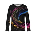 thumbnail image 5 of Lilgiuy New Fashion Men's Long Sleeve 3D Printing T-shirt Loose Round Neck Pullover Undercoat Top Blouses & Shirts for Bodybuilding Gym, 5 of 5