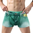thumbnail image 1 of Mid Rise Printed Men's Underwear Breathable Comfortable Casual Briefs Wasite Design, 1 of 6