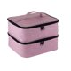 thumbnail image 1 of Detachable 2 Tier Nail Polish Organizer - Holds 40 Bottles (15ml - 0.5 fluid oz), Nail Polish Case with Tools Storage Pouch(Pink), 1 of 3