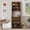 Walnut + Particle Board+MDF-1, variant on xxpepo Farmhouse Kitchen Hutch Cabinet, Freestanding Pantry Buffet with Microwave Stand, 70.87"H Coffee Bar Storage for Kitchen Dining, Black/White