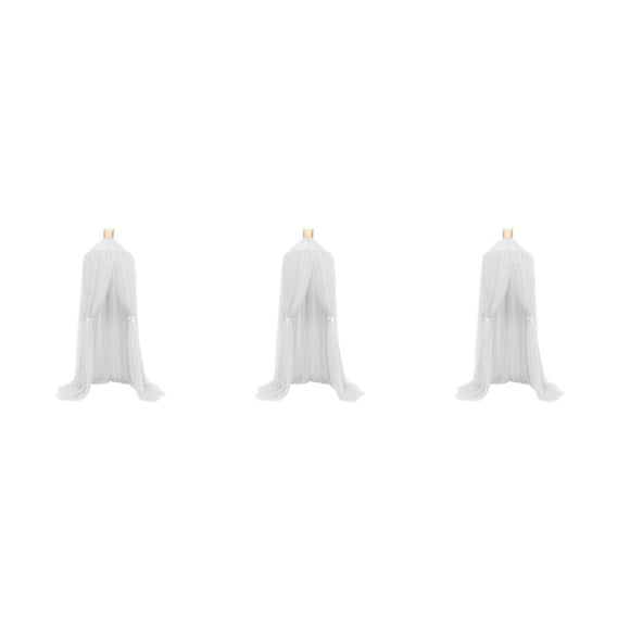 Toystoory Dosel de cama plegable con protección efectiva, fácil instalación, mosquitera transpirable, tienda de campaña, capa blanca 7 300 Type1 NO1