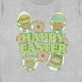 thumbnail image 2 of Women's Teenage Mutant Ninja Turtles Happy Easter Cute Best Friends  Graphic Tee Athletic Heather Small, 2 of 4