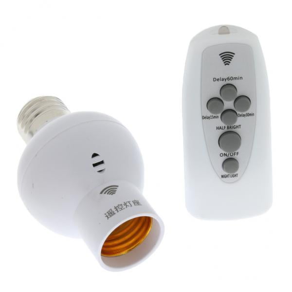 2 Enchufes De Bombilla De Control Remoto XDigit E27 Interruptor De Tapa De Portalámparas Inalámbrico Sunnimix Enchufe de bombilla de control remoto