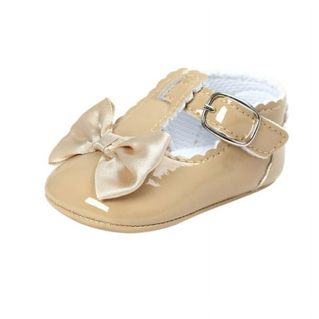 

Newborn Baby Girls Shoes First Walkers Soft Soles Non-slip Shoes 0-18M