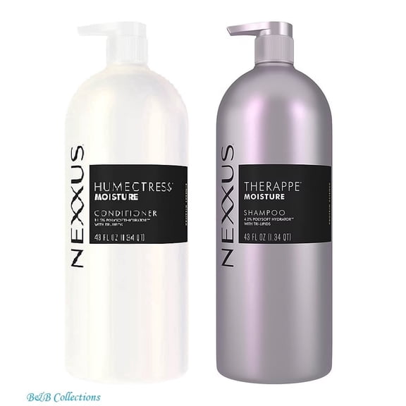 Nexxus Therappe & Humectress Moisture Shampoo and Conditioner Set, 43 fl oz Each, Salon-Quality Hydrating Hair Care for Dry Hair