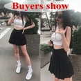 thumbnail image 5 of PIKADINGNIS Solid Color Pleated Skirts Women Fashion High Waist Preppy Style Mini Skirt Womens Korean Chic Street A-line Skirt XXL, 5 of 6