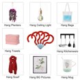 thumbnail image 5 of 20pcs Cup Hooks 1-1/4 Inch Vinyl Coated Screw-in Ceiling Wall Mount Hooks Great for Indoor Outdoor Hanger Red, 5 of 7