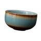 thumbnail image 4 of Tazón de té de cerámica, artesanía, de 500 ml Ceremonía de té Chawan tazón de té de tazón para mezclar para amigos de la familia regalo Limpiador de hilo azul, 4 of 8