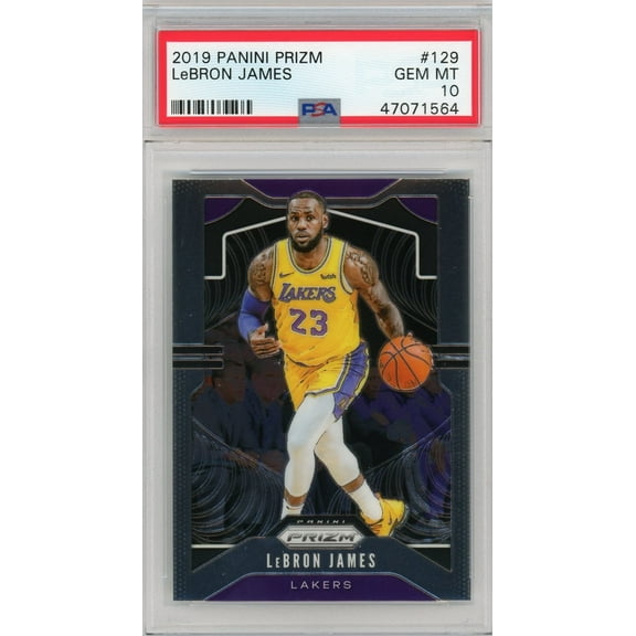LeBron James 2019 Panini Prizm Basketball Card #129 Graded PSA 10 GEM MINT