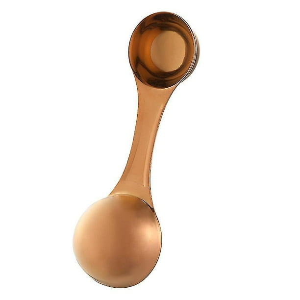 Cuchara de café medida compatible con café molido, expreso y granos de café (dorado)